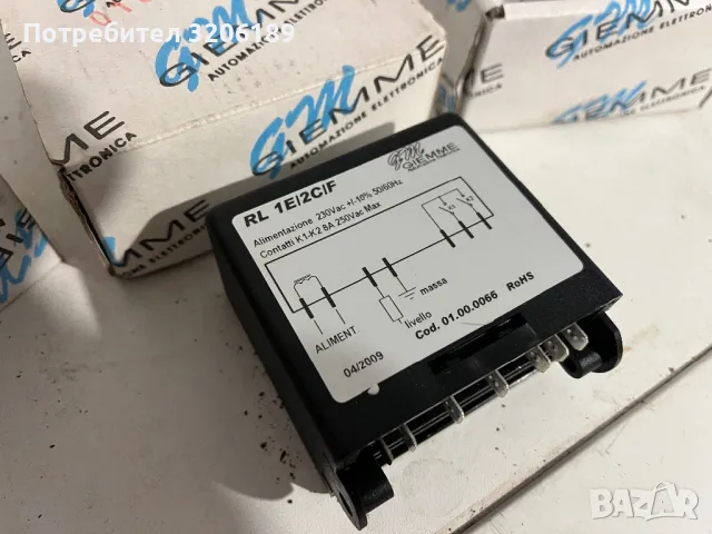 Реле за ниво на водата RL1E/2C/F GIEMME РЕГУЛАТОР НА НИВО С ИЗКЛЮЧВАНЕ НА ВРЕМЕТО ЗА КАФЕМАШИНА, снимка 2 - Кафемашини - 50044366