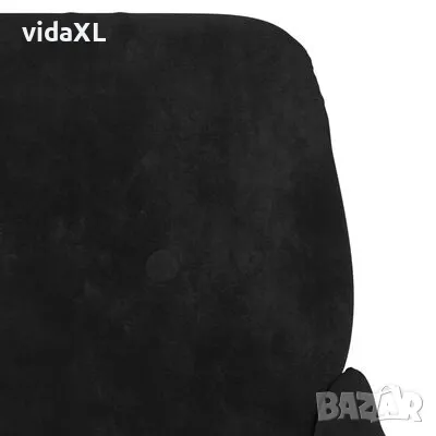 vidaXL Кресло, черно, 62x79x79 см, кадифе（SKU:351409）, снимка 4 - Дивани и мека мебел - 48586807