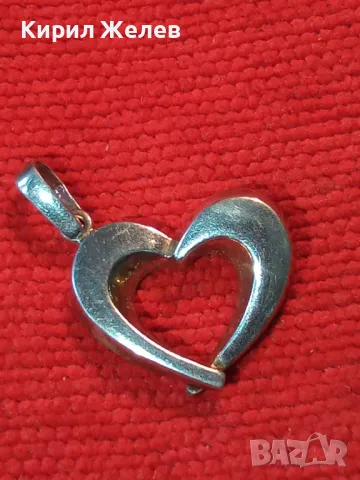 РОМАНТИЧЕН СЪРЦЕВИДЕН СРЕБЪРЕН МЕДАЛЬОН СРЕБРО 925 МАЙСТОРСКА АЖУРНА ИЗРАБОТКА 40818, снимка 10 - Колиета, медальони, синджири - 49522514