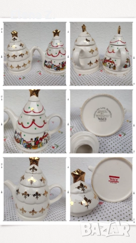 Коледни винтидж чайници от Англия, снимка 2 - Декорация за дома - 52572401