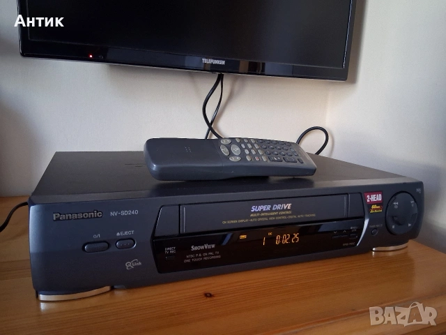 Видео Рекордер Рanasonic NV- SD240 Siper Drive Made in Germany, снимка 4 - Плейъри, домашно кино, прожектори - 53442075