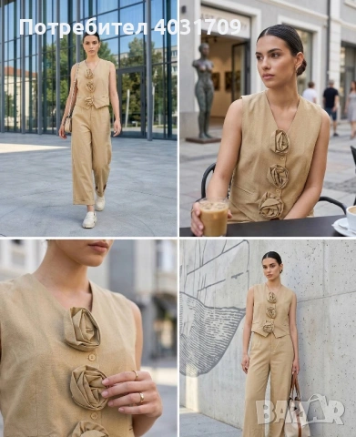 Комплект от 2 части с 3Д рози 