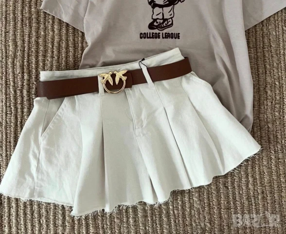 къса пола деним