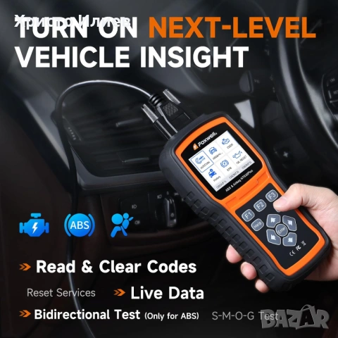 FOXWELL NT630 Plus OBD2 скенер с ABS и SRS Диагностика скенер кодочетец, снимка 7 - Аксесоари и консумативи - 53615190