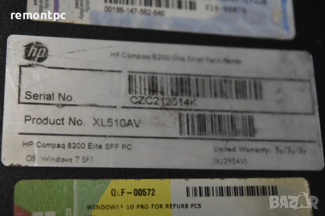 Hp Compaq 8200 SFF I3 2120 8 GB RAM , снимка 3 - Работни компютри - 53987474