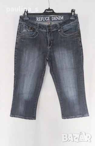 Четири различни броя / Дамски дънкови бермуди "Cecil", "Benetton", "Refuge", College clan", снимка 15 - Къси панталони и бермуди - 53098206