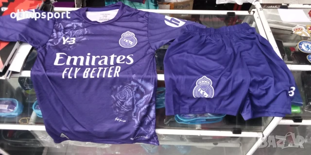 футболен екип Реал Мадрид нов тениска и шорти за дете с ръст 150-160см