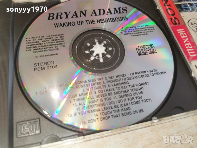 BRYAN ADAMS CD 0302261029, снимка 5 - CD дискове - 53333942