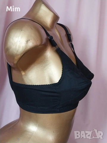 Винтидж Бял и черен сутиен от памук от 60 те години , снимка 15 - Бельо - 53898474