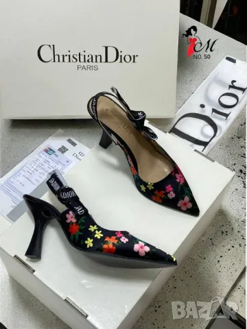 дамски обувки на ток christian dior , снимка 2 - Дамски елегантни обувки - 46927312