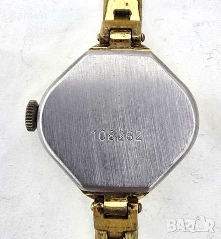 Винтидж съветски дамски часовник LUCH - кал. 1800 - позлатен - текстуриран кафяв циферблат, снимка 8 - Други ценни предмети - 53658406