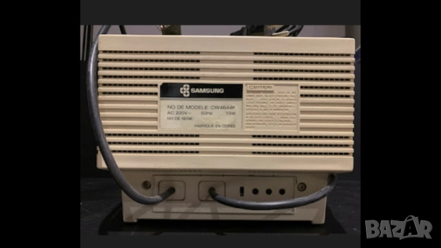 Цветен Монитор EGA/CGA 14" Samsung за ретро компютър, снимка 3 - Монитори - 52133582