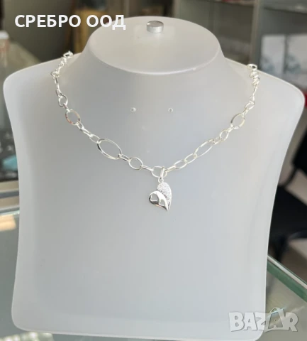 Сребърни колиета, снимка 2 - Колиета, медальони, синджири - 50616760