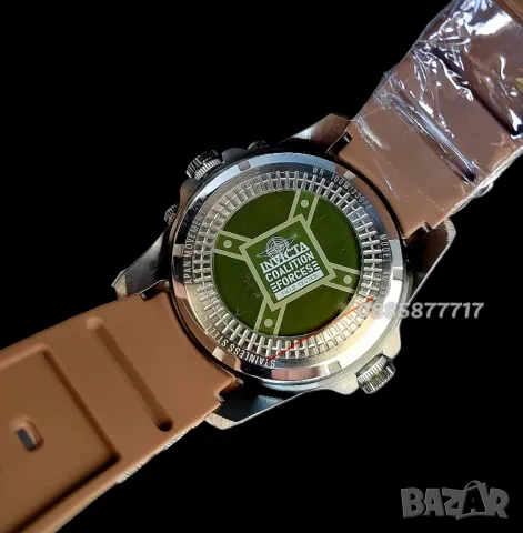 часовник INVICTA Coalition forces Brown 52 mm, НОВ , снимка 6 - Мъжки - 46859769