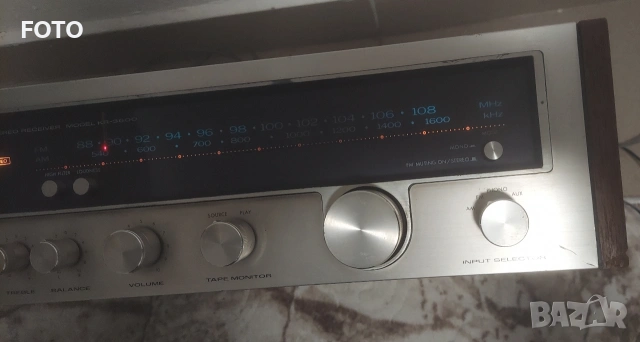 Kenwood KR-3600, снимка 3 - Ресийвъри, усилватели, смесителни пултове - 52827818