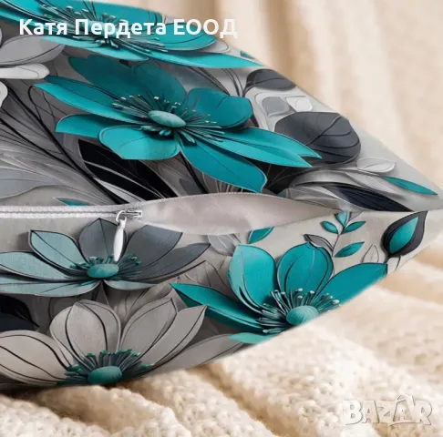 Комплект от 2 бр 3D декоративни калъфки за възглавници, снимка 3 - Спално бельо - 49869615