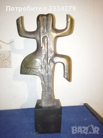 Стари статуетки метало пластики от различни автори, години и материали. , снимка 6 - Статуетки - 52702510