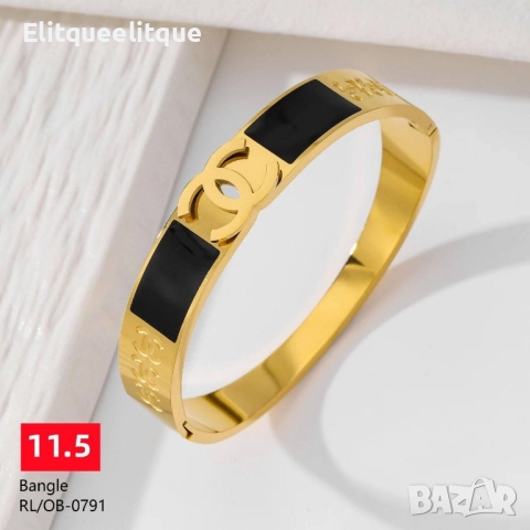 гривни от висококачествена стомана hermes chanel louis vuitton , снимка 15 - Гривни - 52185521