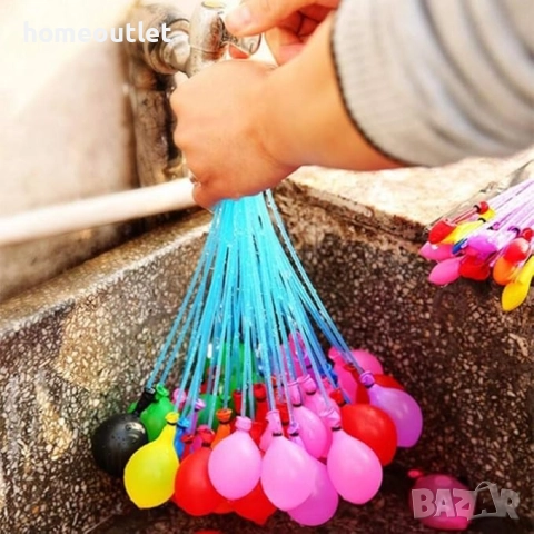 ПРОМОЦИЯ Водни балони за пълнене, самозатварящи (222 броя) WATER BALLOONS X001Q2B5RB, снимка 4 - Други - 51615982