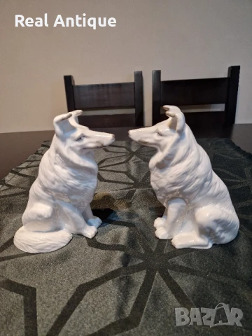 Чифт страхотни антикварни руски порцеланови фигури статуетки , снимка 3 - Статуетки - 50929964
