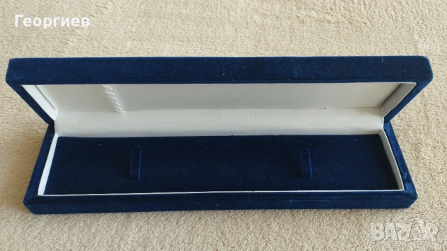 Комплект Сребърни обеци с пръстен 5.38 гр. син Кутии за бижута., снимка 6 - Обеци - 51416834