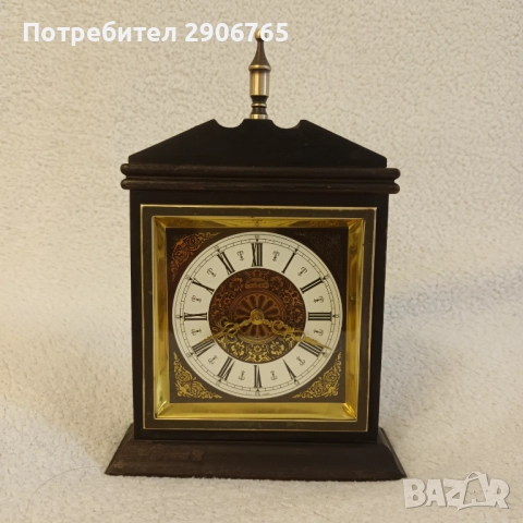 Часовник каминен Jerger Германия работещ, снимка 7 - Антикварни и старинни предмети - 52467770