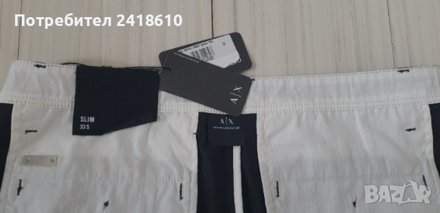 Armani Exchange Slim Fit  Mens Size 33  НОВО! ОРИГИНАЛ! Мъжки Спортно - Елегантен Панталон, снимка 4 - Панталони - 53373009
