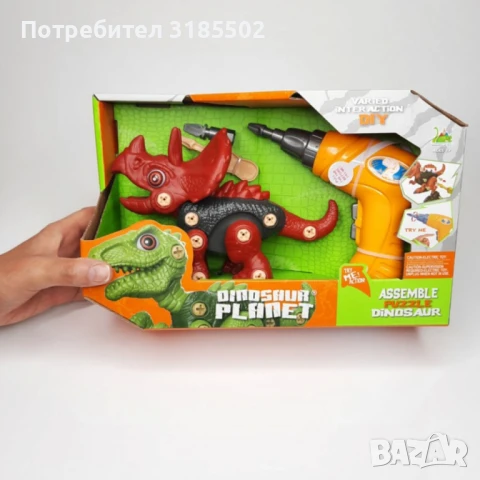 Динозавър за сглобяване с винтоверт – Игра и обучение в едно, снимка 6 - Други - 51252351