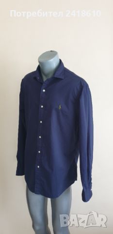 POLO Ralph Lauren Slim Fit Pique Cotton Mens Size L ОРИГИНАЛ! Мъжка Риза!, снимка 3 - Ризи - 46759238