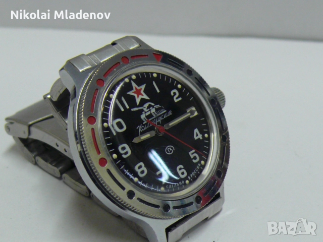 ВОСТОК КОМАНДИРСКИ АМФИБИЯ АВТОМАТ с дата, работещ, снимка 8 - Мъжки - 51884709