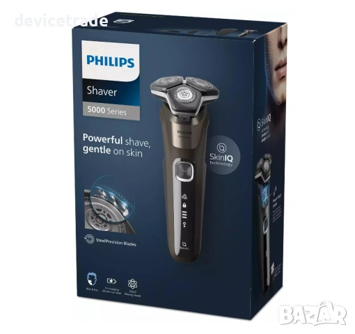 Самобръсначка Philips Shaver Series 5000 S5886/30, Мокро и сухо, снимка 4 - Електрически самобръсначки - 53363724