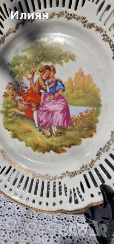 Голяма ажурена чиния за стена Ромео и Жулиета , снимка 3 - Декорация за дома - 46460783