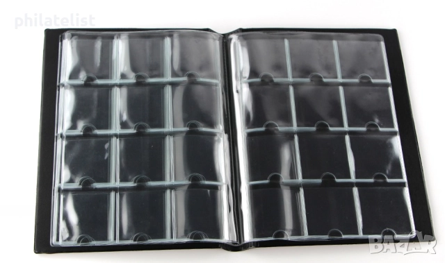 Класьор ELEGANT за 120 монети в картончета с 10 листа , черен