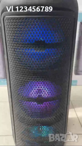 Тройна караоке колонка GTS 2279 3х6.5" Bt,FM,MP3,USB,Микрофон+LED RGB, снимка 3 - Тонколони - 54166765