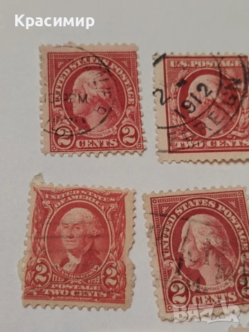 Винтидж ПОЩЕНСКИ марки САЩ , снимка 2 - Филателия - 53087385