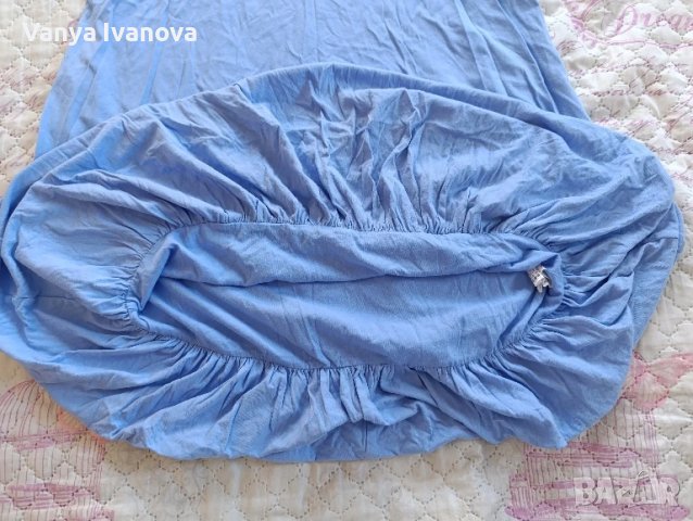 Zara синя памучна рокля, снимка 10 - Рокли - 50753374