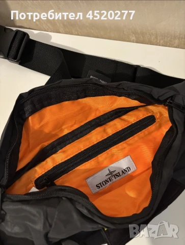 Stone Island black teflective bag, снимка 4 - Чанти - 51416665