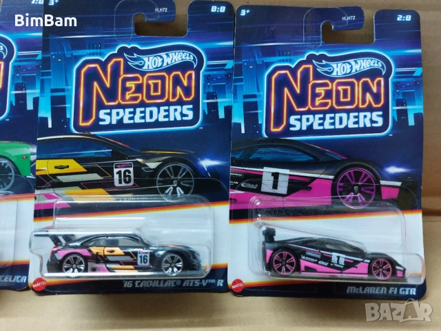 Колички Hot Wheels NEON SPEEDERS/ Хот Уилс - 7 модела / 011, снимка 9 - Коли, камиони, мотори, писти - 53146303