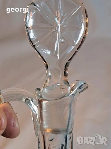 малка кристална гарафа декантер 34/2, снимка 5 - Форми - 53761305