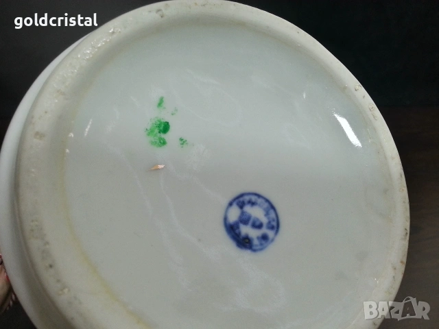 Стар български порцелан кана , снимка 3 - Антикварни и старинни предмети - 53866191