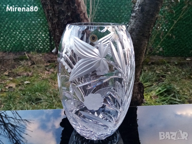 Българска кристална ваза - нова !