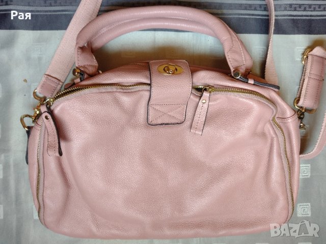 Кожена дамска чанта, снимка 2 - Чанти - 50665222