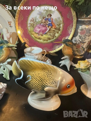 Hollohaza Hungary  Handpainted Porcelain Fish “ Рибата” Код P2257