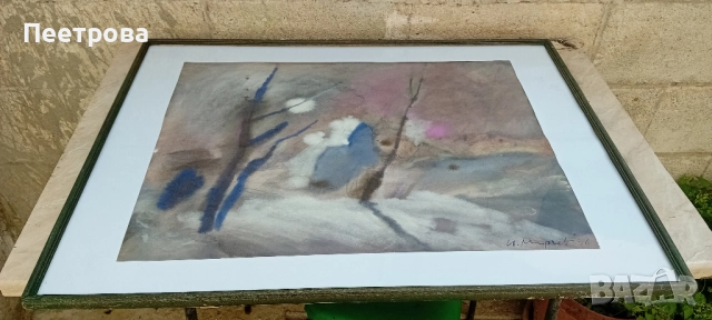 Оригинална картина на Професор Ивайло Мирчев от 1996 г. - 80 х 60 см., снимка 2 - Други ценни предмети - 51767878