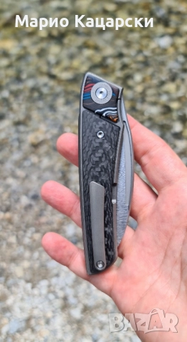 Twosun ts344 8.8см M390 стомана титан и карбон, снимка 4 - Спортна екипировка - 51739986