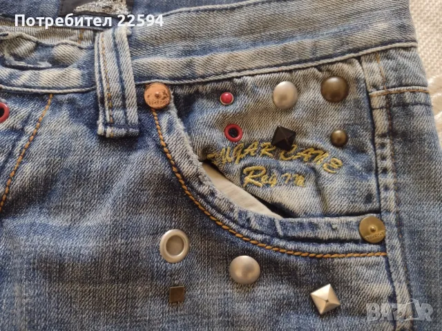 Дамски къси дънки Sugar Cane, снимка 3 - Дънки - 49990910