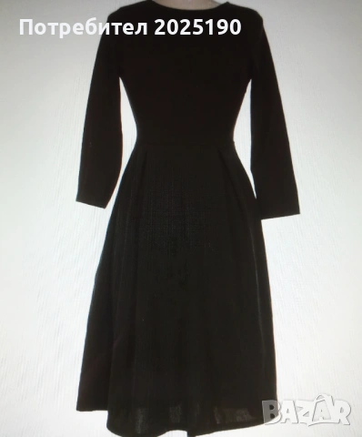 Дамска черна рокля Н&М 