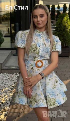 ✨🔥🔥🔥 👍 ✨𝗣𝗿𝗶𝗰e :31 € НА ЕДРО ✨𝗦ı𝘇𝗲: S MM L XL 📌5 бр, снимка 4 - Рокли - 53759898