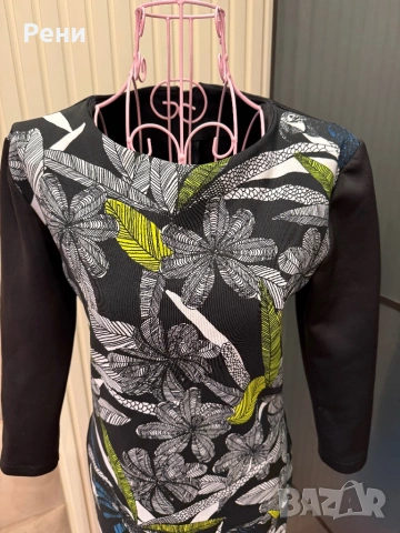 Цветна пролетна рокля , снимка 2 - Рокли - 53242652