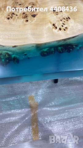 Маса от епоксидна смола и дърво, снимка 4 - Маси - 52548003